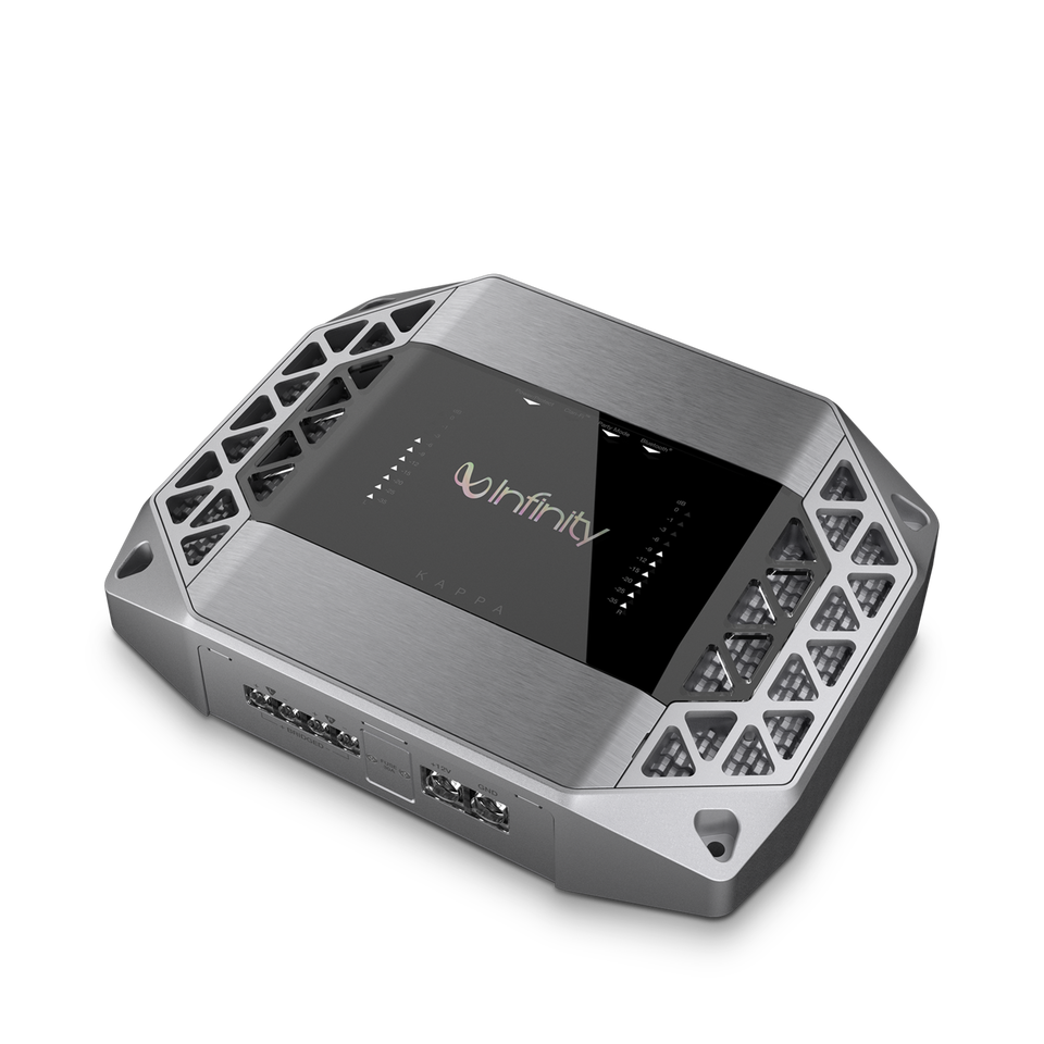 K2 - Silver - High-performance Clari-Fi™ Enhanced 2-channel full-range car audio power amplifier - Hero